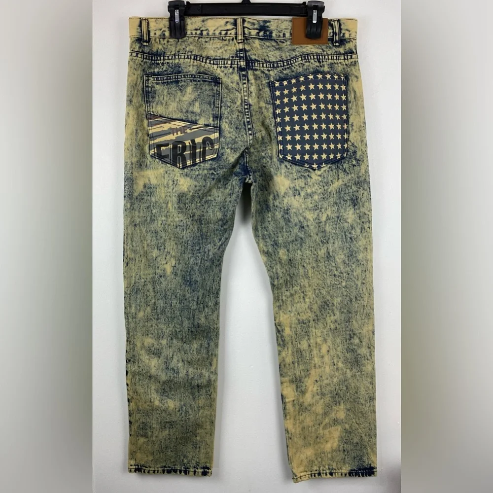 Diamond Stash size Large/38 Men’s Sahara American Flag Jacket Vest & Jeans - Picture 12 of 16